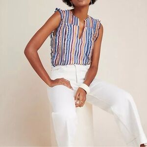 Sz 14 Maeve Striped Blouse